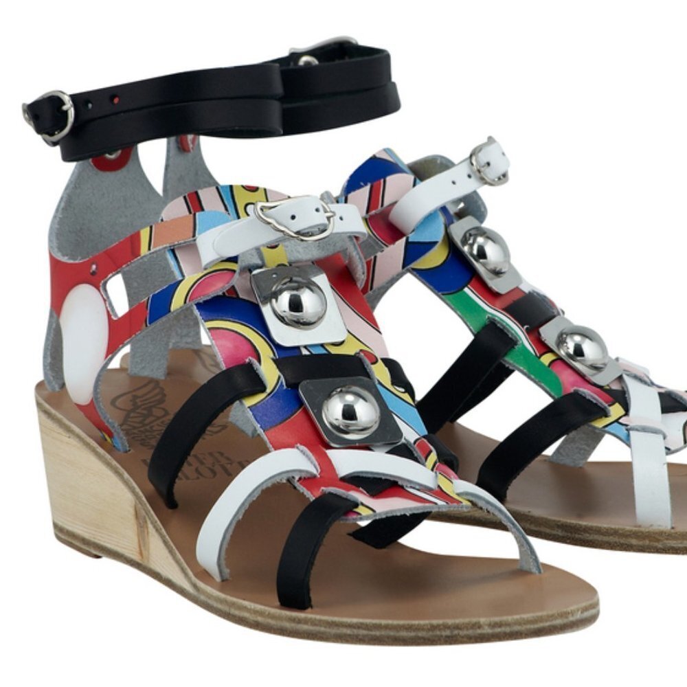 Ancient Greek Sandals x Peter Pilotto Gladiator Wedge Sandal